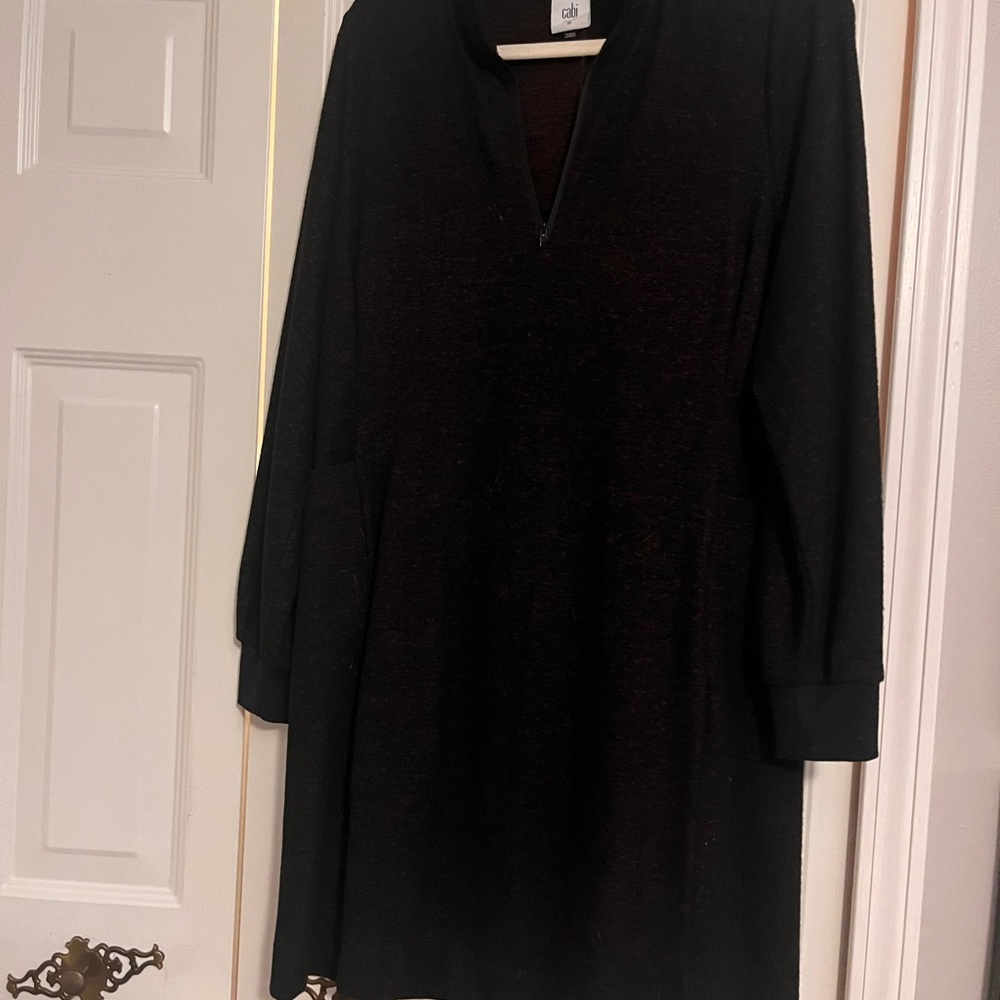 CAbi Black Zip-Up Jacket